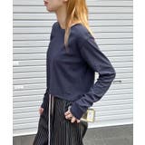 ワンポイントでさりげなく。ワンポイント刺繍クルーネックロンT | futier land | 詳細画像32