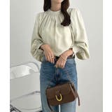 大人ブラウスの抜け感。ハイネックバルーンスリーブブラウス | futier land | 詳細画像20