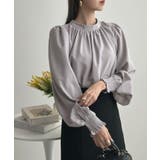 大人ブラウスの抜け感。ハイネックバルーンスリーブブラウス | futier land | 詳細画像38