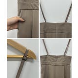 スタイルアップ効果で美脚を叶える。ハイウエストキャミサロペットスラックス | futier land | 詳細画像9 