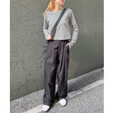 ワンポイントでさりげなく。ワンポイント刺繍クルーネックロンT | futier land | 詳細画像23