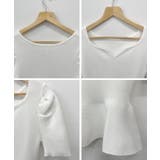 大人の可愛げ。ハートネック裾フレア半袖トップス | futier land | 詳細画像10 