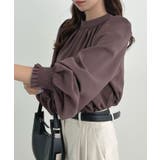 大人ブラウスの抜け感。ハイネックバルーンスリーブブラウス | futier land | 詳細画像32