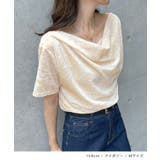 光沢シアーで大人の色気。ドレープシアーベロア半袖Tシャツ | futier land | 詳細画像9 
