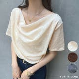 光沢シアーで大人の色気。ドレープシアーベロア半袖Tシャツ | futier land | 詳細画像1 