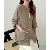 グレージュ | モチっと触感!気持ちの良いモチモチBIGニットカーディガン | futier land