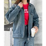 ブルー | 《ABYS》ルーズに着こなすヴィンテージ感。デニムオーバーサイズGジャン | futier land