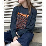 《ABYS》1枚で映える存在感ロングT。 FUNNYロゴプリント長袖Tシャツ | futier land | 詳細画像32