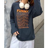 《ABYS》1枚で映える存在感ロングT。 FUNNYロゴプリント長袖Tシャツ | futier land | 詳細画像29