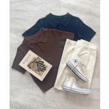 《ABYSアビス》ほんのり甘さをプラス。半袖ポロニット | futier land | 詳細画像68 