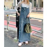 ブルー | 《ABYS》ビンテージライクなこなれ感。デニムジャンスカ | futier land