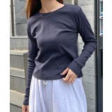 ワンポイントでさりげなく。ワンポイント刺繍クルーネックロンT | futier land | 詳細画像21