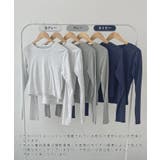 ワンポイントでさりげなく。ワンポイント刺繍クルーネックロンT | futier land | 詳細画像2