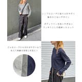 ワンポイントでさりげなく。ワンポイント刺繍クルーネックロンT | futier land | 詳細画像4
