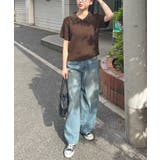 《ABYSアビス》ほんのり甘さをプラス。半袖ポロニット | futier land | 詳細画像57 