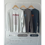 《ABYS》1枚で映える存在感ロングT。 FUNNYロゴプリント長袖Tシャツ | futier land | 詳細画像2