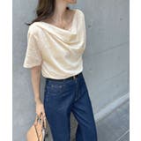 光沢シアーで大人の色気。ドレープシアーベロア半袖Tシャツ | futier land | 詳細画像13 