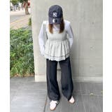 2段フリル×チェックで大人可愛い主役トップス。チェックキャミビスチェ | futier land | 詳細画像12