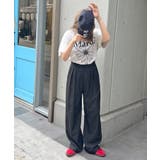 ゆるっと楽ちん。ツータックワイドストレートスラックス/ロング丈 | futier land | 詳細画像26 