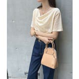 光沢シアーで大人の色気。ドレープシアーベロア半袖Tシャツ | futier land | 詳細画像11 