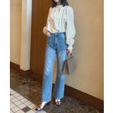 大人ブラウスの抜け感。ハイネックバルーンスリーブブラウス | futier land | 詳細画像50