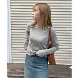 ワンポイントでさりげなく。ワンポイント刺繍クルーネックロンT | futier land | 詳細画像13