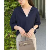 大人気の前後2wayVネックブラウスに秋冬Ver。高見え叶う！とろみVネック長袖… | futier land | 詳細画像25 