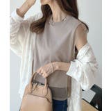 甘さと上品さをプラス。レイヤードシアーチュールノースリトップス	 | futier land | 詳細画像49 