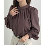 大人ブラウスの抜け感。ハイネックバルーンスリーブブラウス | futier land | 詳細画像35