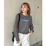 《ABYS》1枚で映える存在感ロングT。 FUNNYロゴプリント長袖Tシャツ | futier land | 詳細画像24