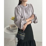 大人ブラウスの抜け感。ハイネックバルーンスリーブブラウス | futier land | 詳細画像40