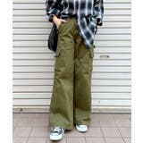 カーキ | 《ABYS》ゆるっとキマる、主役ボトム。ワイドカーゴパンツ | futier land