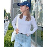 杢グレー(ショートver) | ワンポイントでさりげなく。ワンポイント刺繍クルーネックロンT | futier land