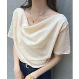 光沢シアーで大人の色気。ドレープシアーベロア半袖Tシャツ | futier land | 詳細画像12 