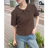 《ABYSアビス》ほんのり甘さをプラス。半袖ポロニット | futier land | 詳細画像55 