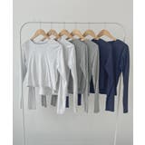 ワンポイントでさりげなく。ワンポイント刺繍クルーネックロンT | futier land | 詳細画像36