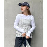 2段フリル×チェックで大人可愛い主役トップス。チェックキャミビスチェ | futier land | 詳細画像15