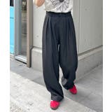 ゆるっと楽ちん。ツータックワイドストレートスラックス/ロング丈 | futier land | 詳細画像25 