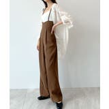 スタイルアップ効果で美脚を叶える。ハイウエストキャミサロペットスラックス | futier land | 詳細画像29 