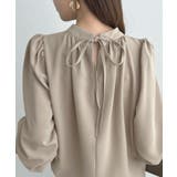 大人ブラウスの抜け感。ハイネックバルーンスリーブブラウス | futier land | 詳細画像23