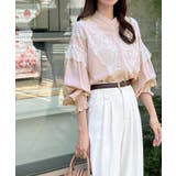 レースが上品で高見え。レースドッキングブラウス | futier land | 詳細画像26 