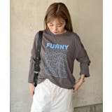 《ABYS》1枚で映える存在感ロングT。 FUNNYロゴプリント長袖Tシャツ | futier land | 詳細画像23