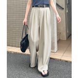 ゆるっと楽ちん。ツータックワイドストレートスラックス/ロング丈 | futier land | 詳細画像30 