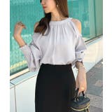 大人の色香漂い。ホルターネックオープンショルダーブラウス | futier land | 詳細画像10 