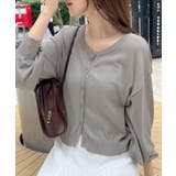 スタイリッシュな着こなし。コンパクトシアーカーディガン | futier land | 詳細画像57