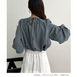 大人ブラウスの抜け感。ハイネックバルーンスリーブブラウス | futier land | 詳細画像12