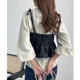 肩のリボンが映える。ジャガードフラワービスチェ | futier land | 詳細画像13 