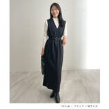 便利なベルト付き。前後2wayベルト付きロングワンピース | futier land | 詳細画像6 