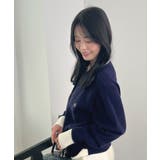 大人の配色。レイヤード風ロゴカーディガン | futier land | 詳細画像29