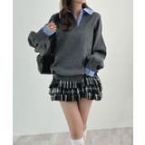 チェック | 柔らかく快適なフィット感。裾フリルキャミソール | futier land